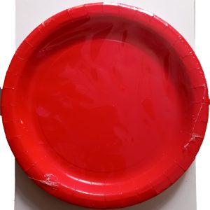 Ruby Red Paper Plates 9"