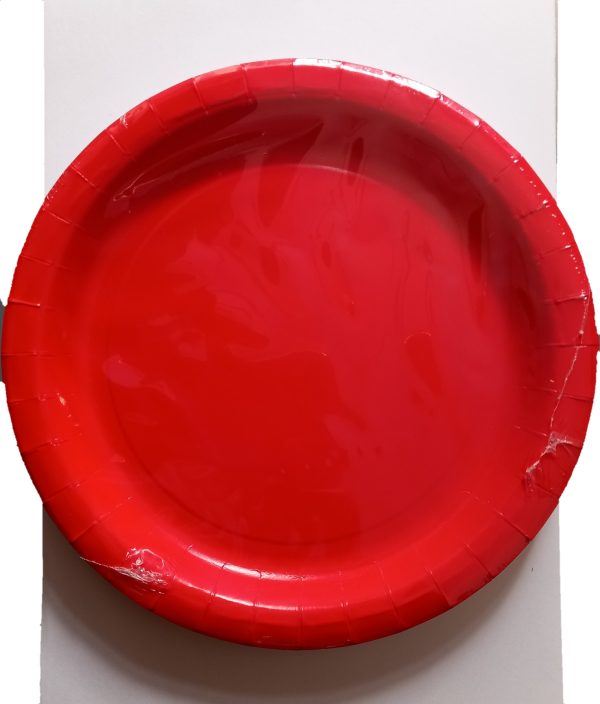 Ruby Red Paper Plates 9"