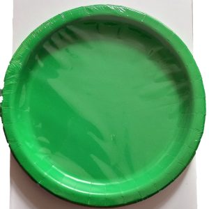 Emerald Green Paper Plates 9"
