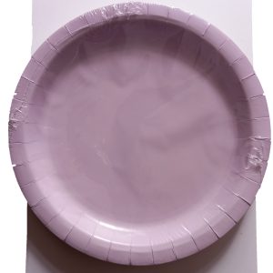 Lavender Paper Plates 9"