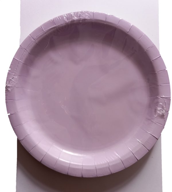 Lavender Paper Plates 9"
