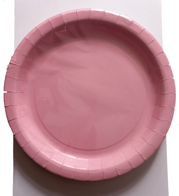 Lovely Pink Paper Plates 9"