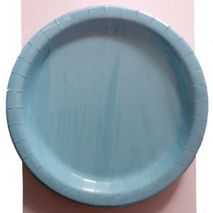 Powder Blue Paper Plates 9"