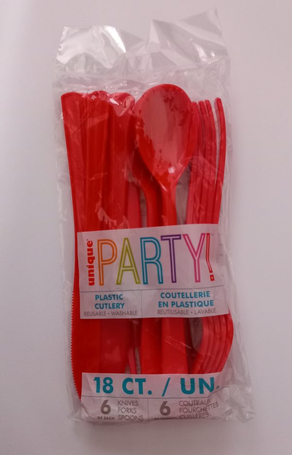 Ruby Red Assorted Cutlery 18pk
