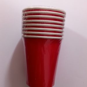 Ruby Red Paper Cups 9oz