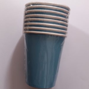 Powder Blue Paper Cups 9oz