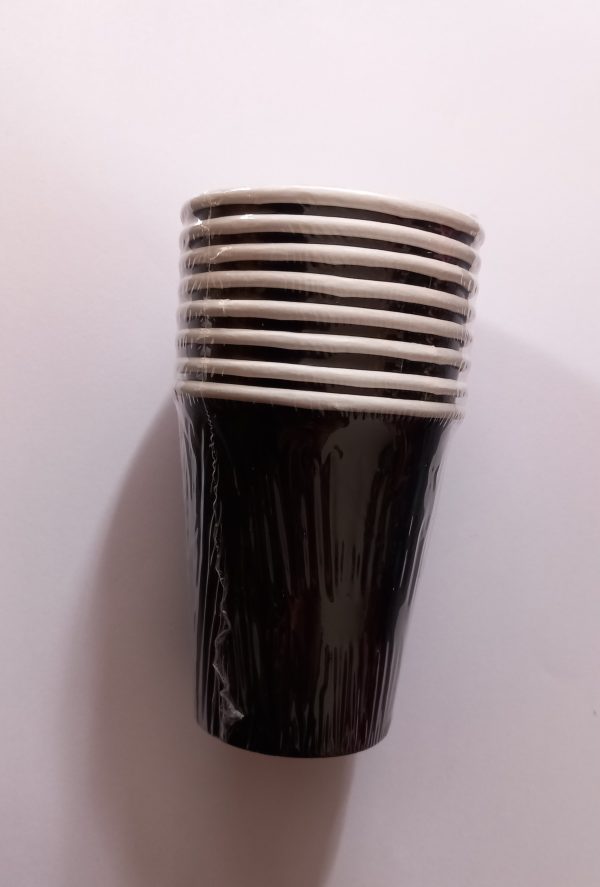 Midnight Black Paper Cups 9oz