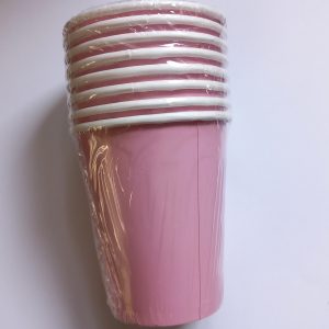 Lovely Pink Paper Cups 9oz