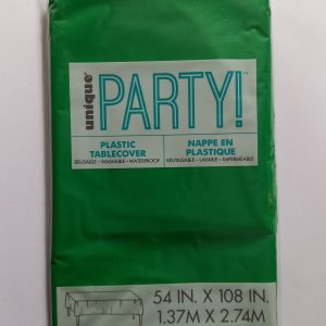 Emerald Green Plastic Tablecover