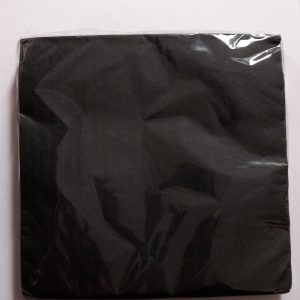Midnight Black Lunch Napkins