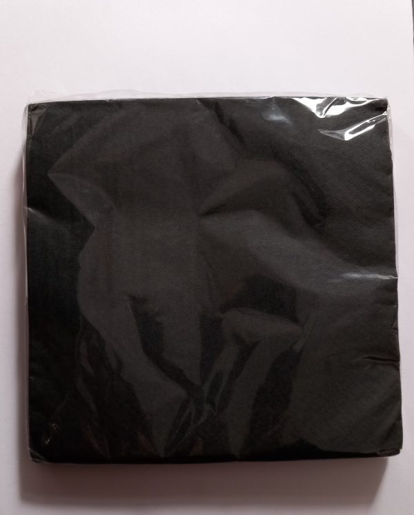 Midnight Black Lunch Napkins