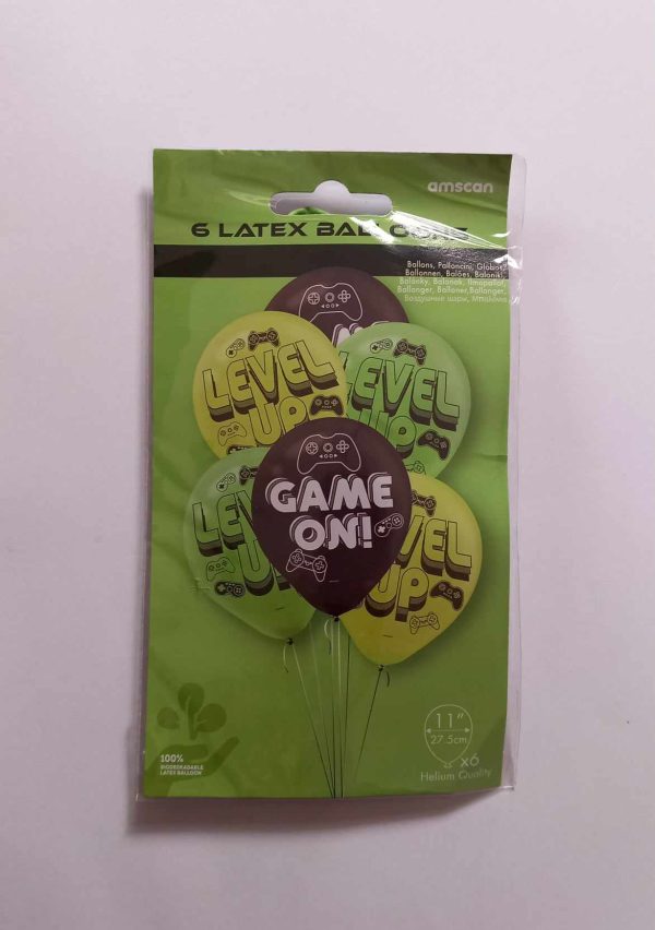 Level Up 11" Latex Balloons 6PK