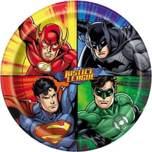 Justice League Paper Plates 8PK